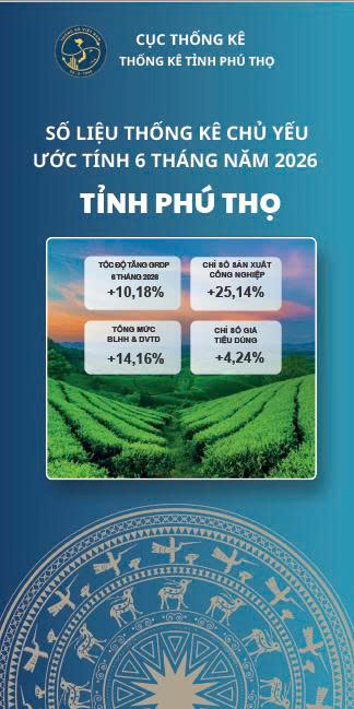 Tờ gấp số liệu thống kê chủ yếu ước tính 6 tháng năm 2026