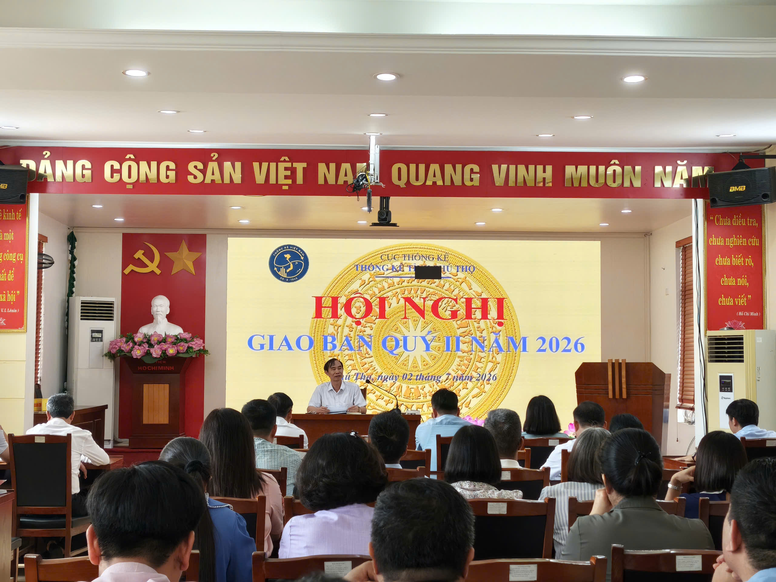 Thống kê tỉnh Phú Thọ tổ chức Hội nghị Giao ban quý II năm 2026
